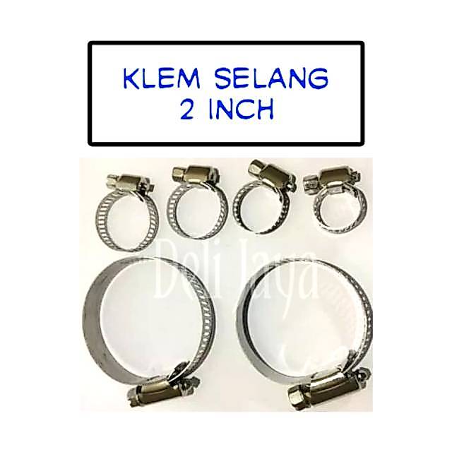 Stainless Kleman klem selang 2 inch Klem selang karburator udara