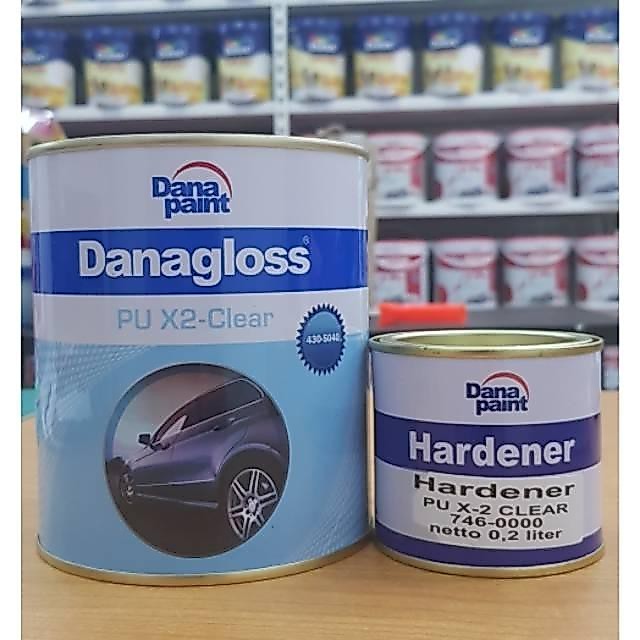 Danagloss PU Clear X2 / 2 Komponen Clear Coat + Hardener