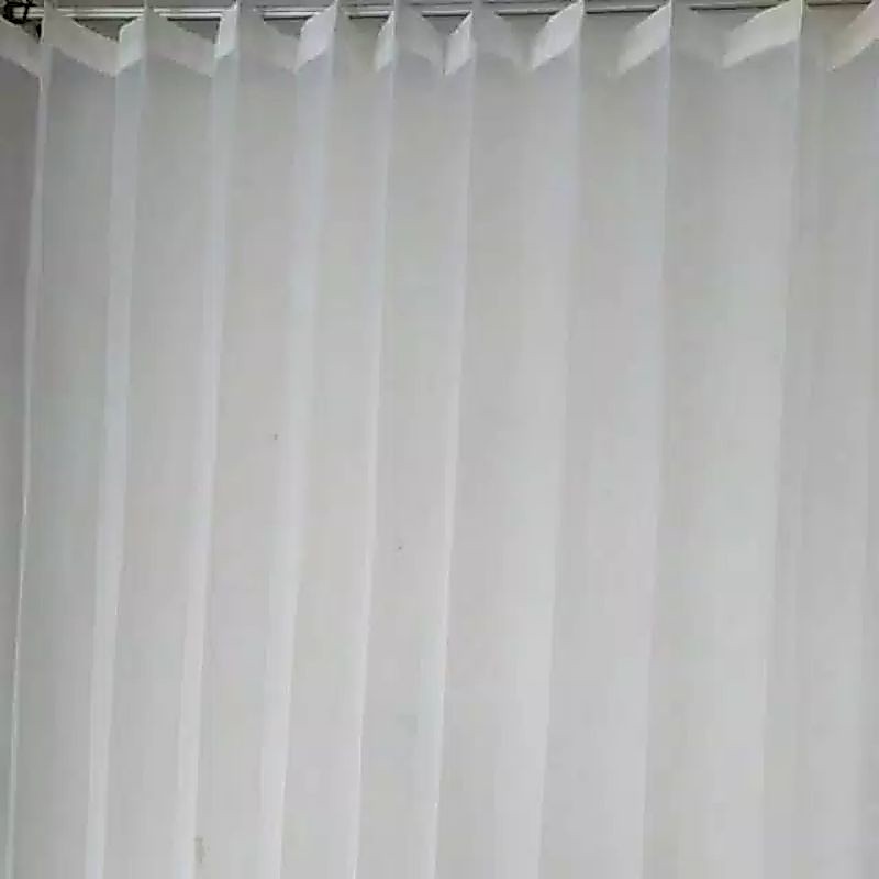 Furing gorden / Vitrase gorden / Dalaman gorden / tirai transparan/ Vitrase polos putih /gorden tran