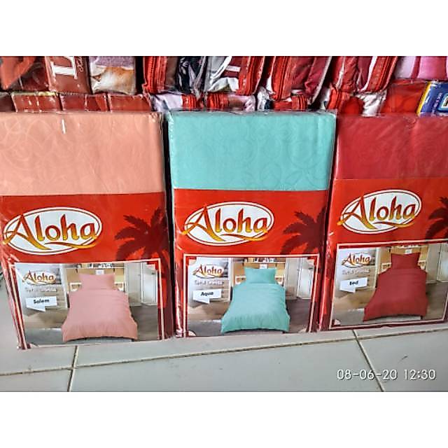 Sprei single aloha ukuran 120×200