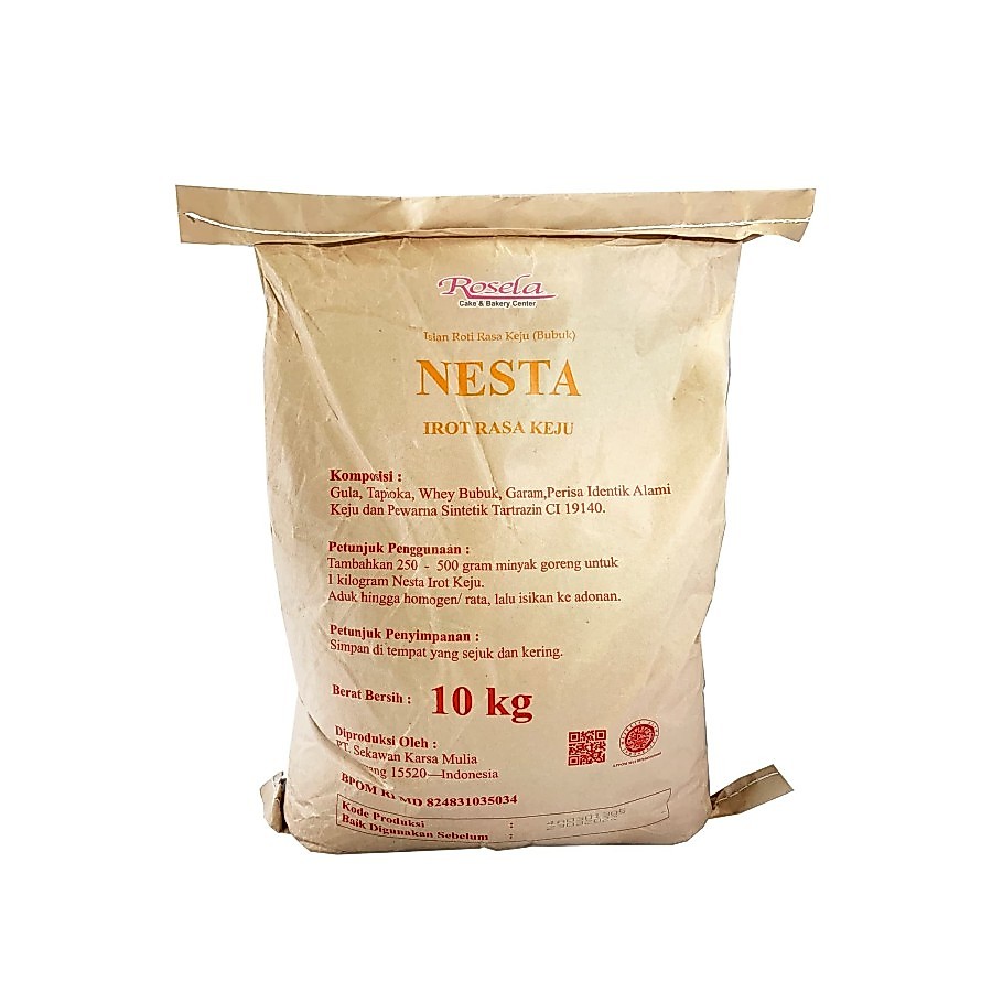 NESTA Irot Keju / Isian Roti Rasa Keju Karung Sak 10 Kg