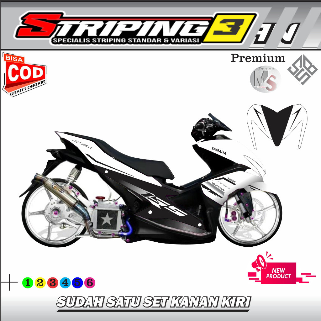 Stiker Transparan Nvx Aerox Old/llama 155 Connected Thailand Combine Warna Stiker Transparan Nvx Aer