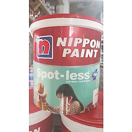 Cat Tembok Nippon Paint SPOTLESS-PLUS 2.5 Liter | Cat Interior dan Exterior Anti Noda, Anti Jamur Ga