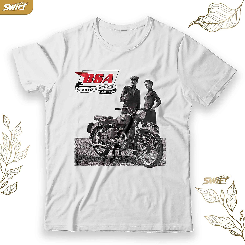 KAOS BSA Motorcycle TSHIRT BAJU DISTRO