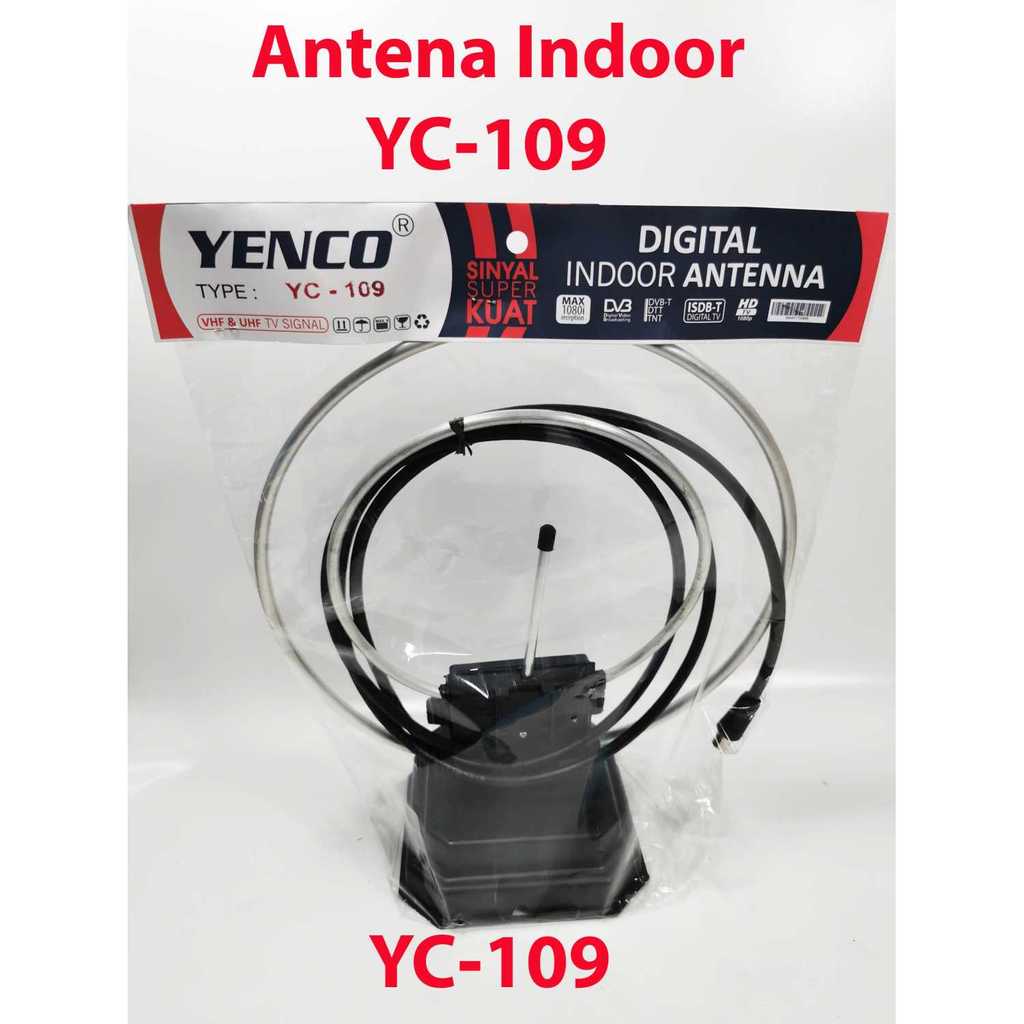 ANTENA indoor TV YENKO YC-109 / ANTENA dalam INDOOR VHF & UHF