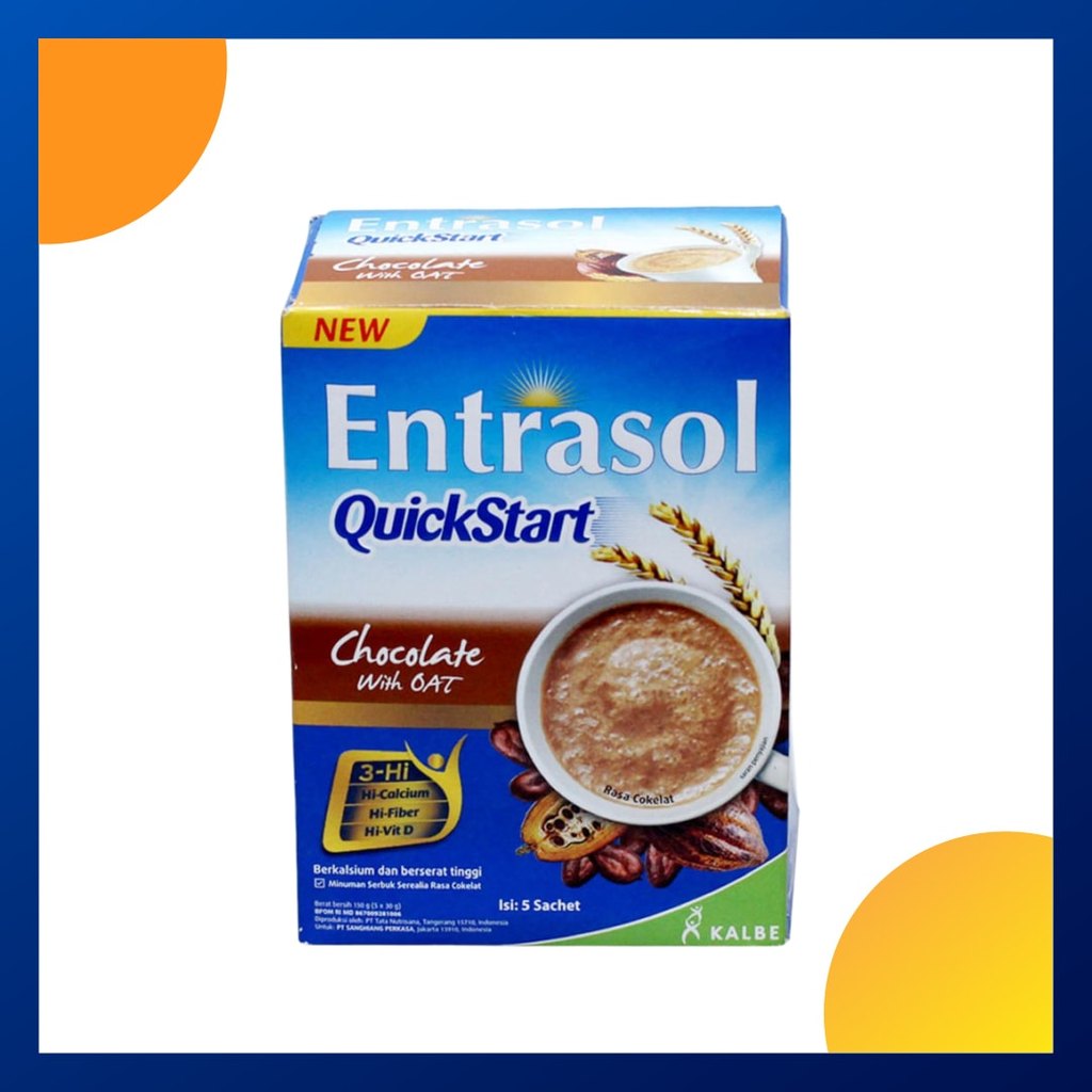 Entrasol Quickstart Rasa Coklat Box 5 Sachet