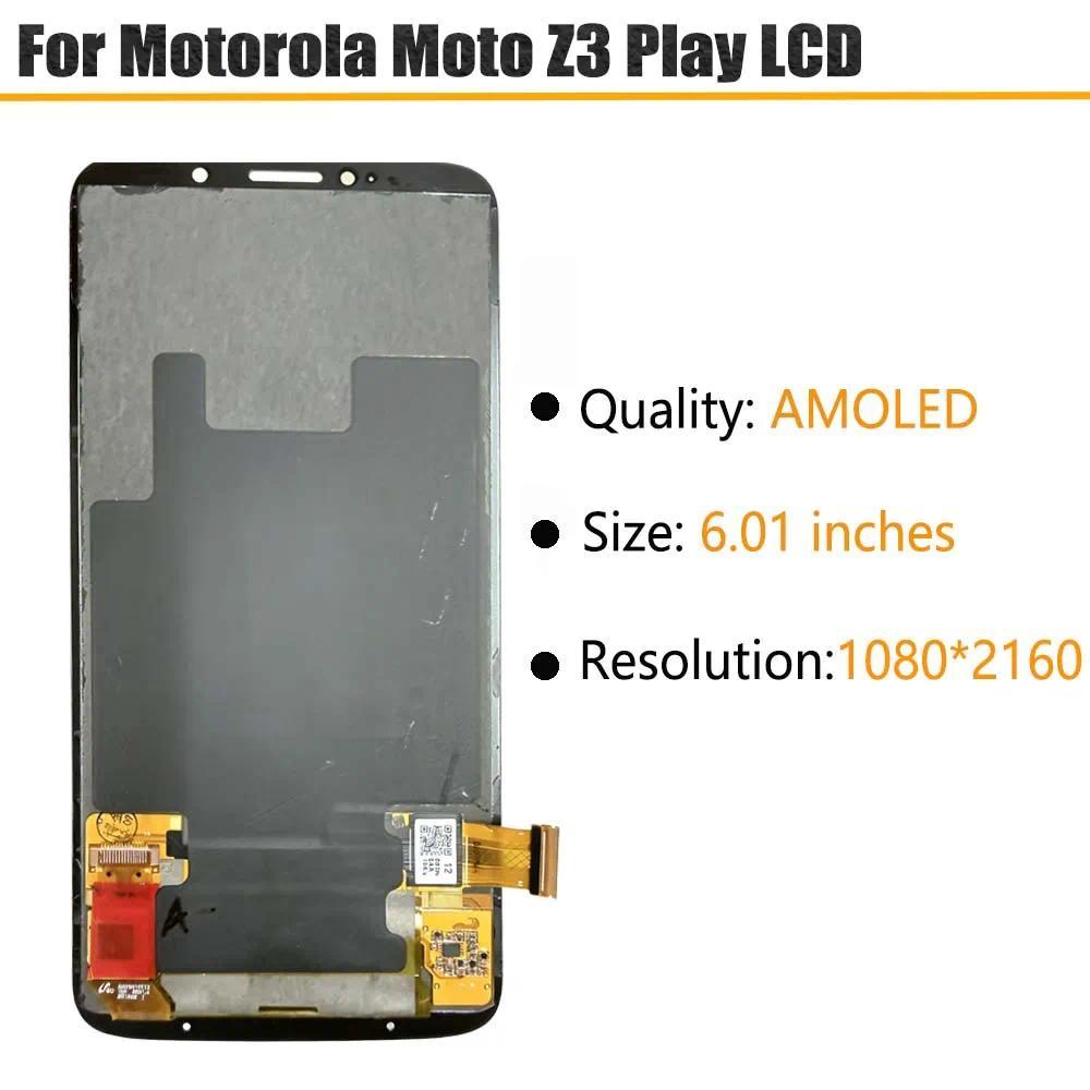 AMOLED LCD For Motorola MOTO Z3 Play XT1929 LCD splay Tou Screen gitizer Assembly Replacement For Mo