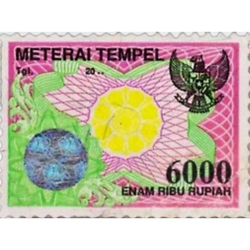 Materai 6000 dari tahun 2000-2020.