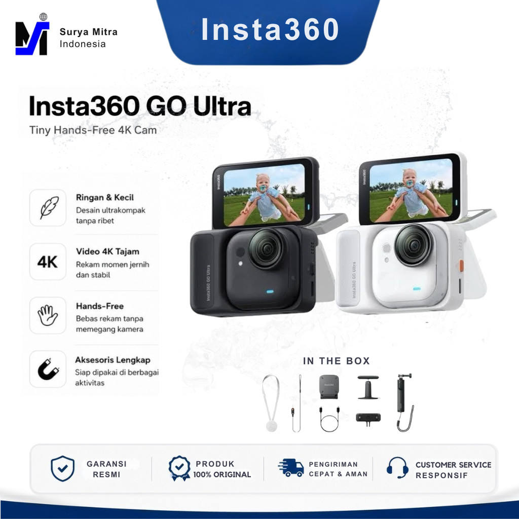 Insta360 GO Ultra 4K UHD Tiny Action Camera Insta 360 GOUltra 4K60FPS Resolution Ultra Long Runtime 