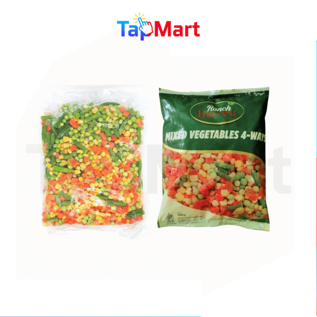 TapMart - Aviko Ranch Harvest Vegetable Mix 4 Way 1 Kg Sayuran Beku Jagung Wortel Kacang
