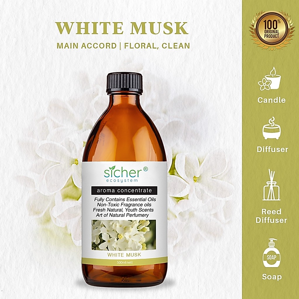 Sicher Fragrance Oil White Musk 500ml