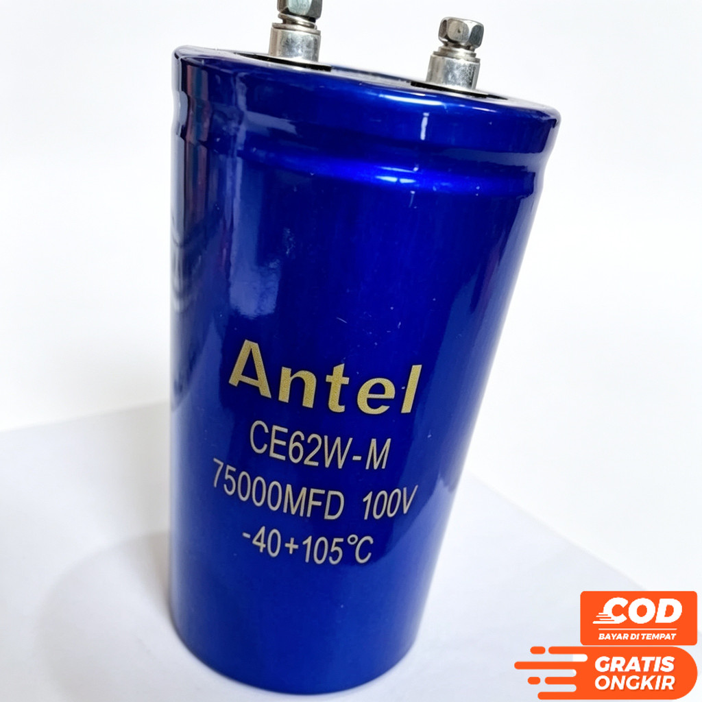 ANTEL ELCO 75000 UF 100 VOLT KAPASITOR ELKO 75000MFD 100V ORIGINAL