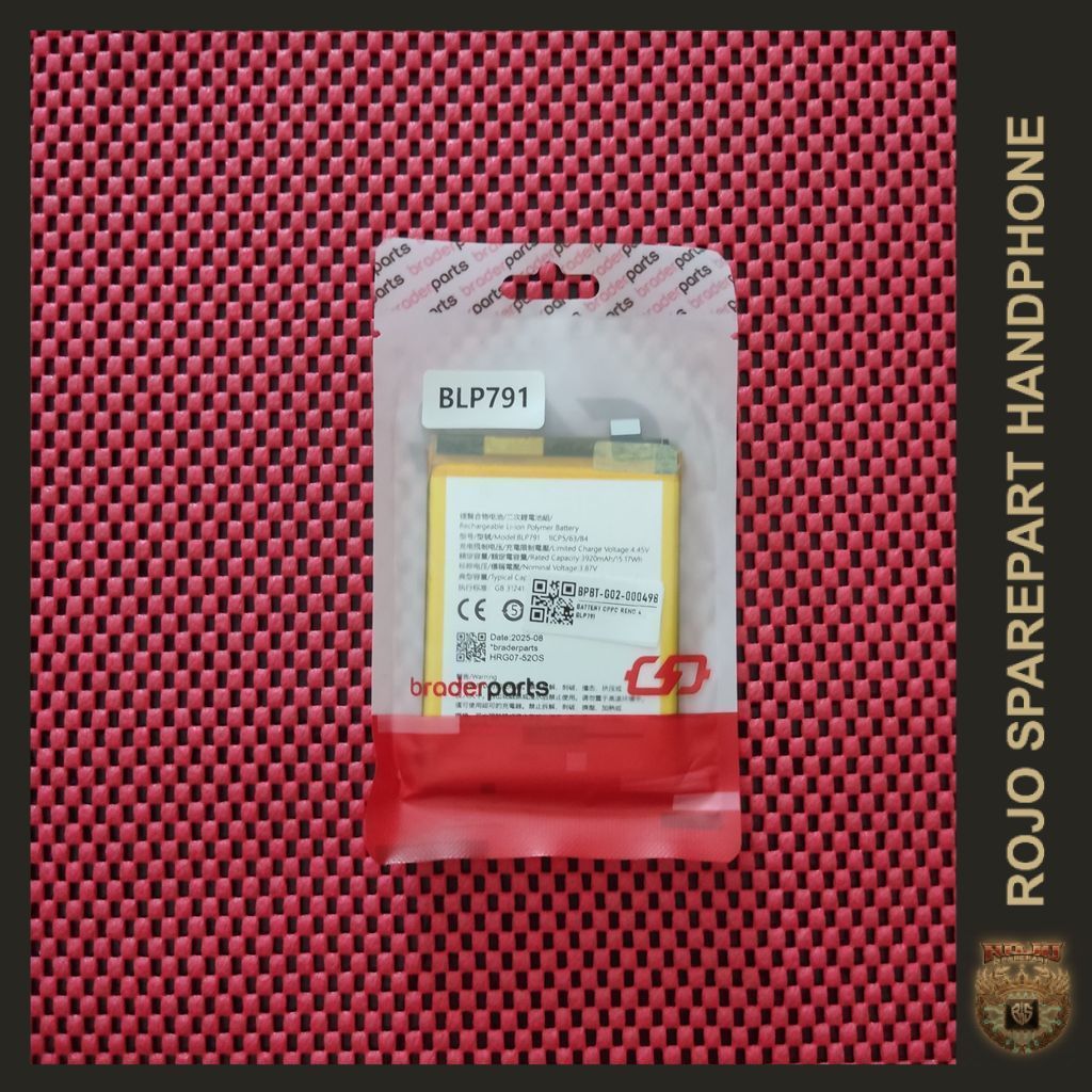 BATERAI BLP791 OPPO RENO 4 - BraderParts Battery
