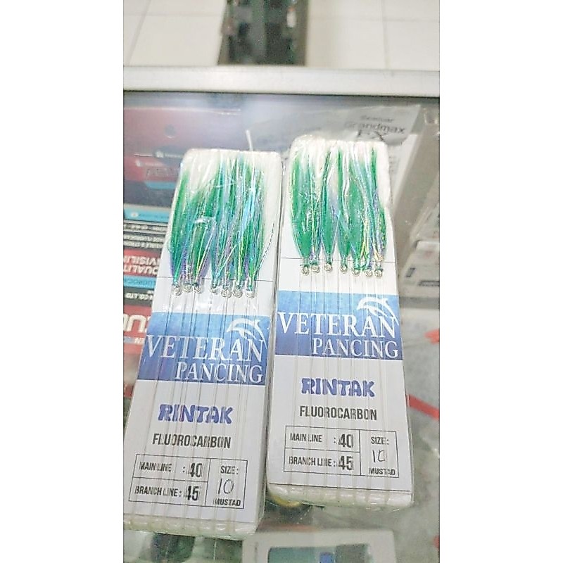 Rintak Ikan Besar / Kotrekan Hijau / Sabiki 35lb 40lb 50lb