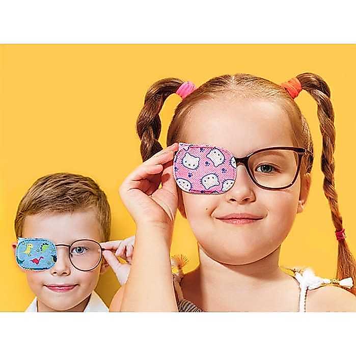 Penutup Mata Amblyopia Strabismus non Woven untuk anak anak , masker mata tunggal untuk dewasa penut