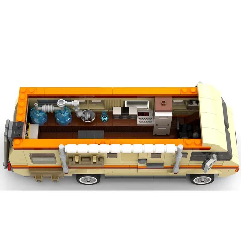 Moc Building Bricks Breaking Bad Caravan Model Technology Gift Urban Truck Model Construstion DIY As