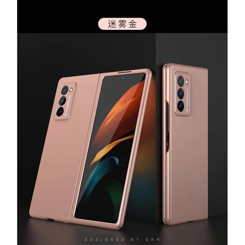 Casing GKK Samsung Galaxy Z fold 2 Case 360 Full Protection Original - Rose Gold