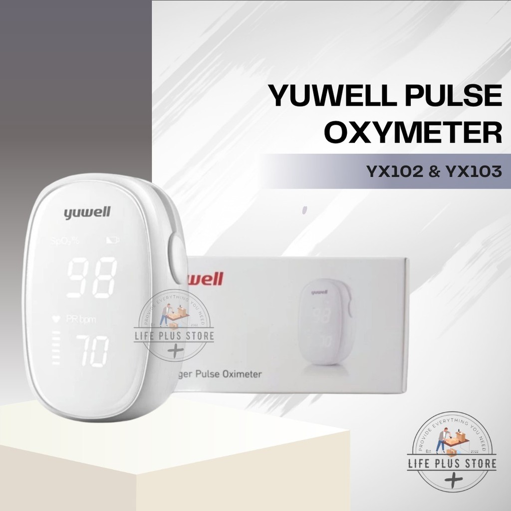 Yuwell YX102 YX103 Pulse Oximeter Oxymeter / Alat Ukur Saturasi Oksigen YX-102 Putih / Yuwell YX103 