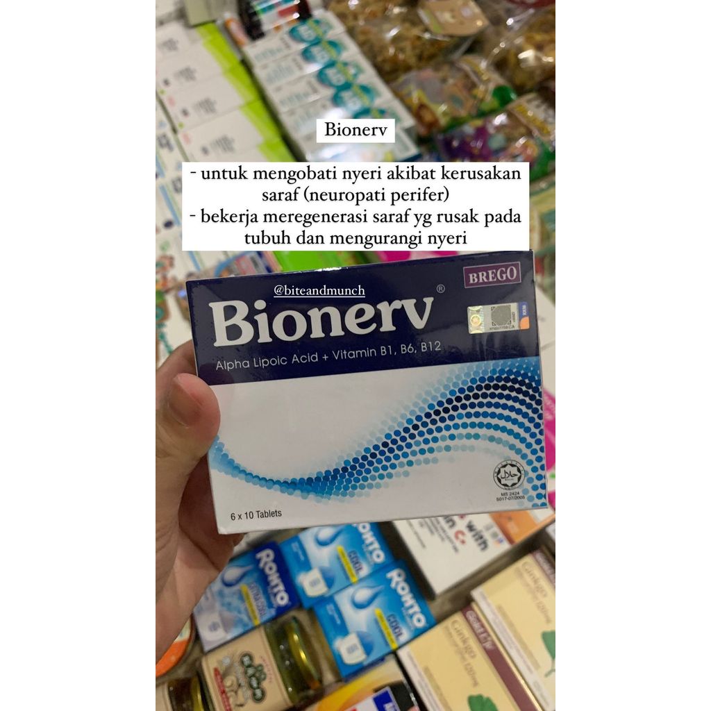 Bionerv Vitamin B1 B6 B12 vitamin supplement saraf