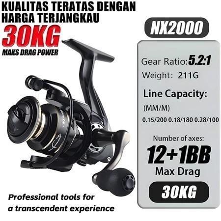 Pancing Reel NX2000-7000 Asli Besi Fishing Reel Mesin Pancing Reel Murah Kuat Metal - NX 2000