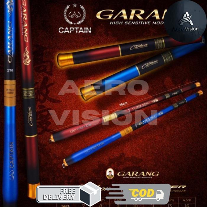 Joran Pancing Tegek Ros Pendek Carbon Captain Garang Medium Heavy Action Jig - 180