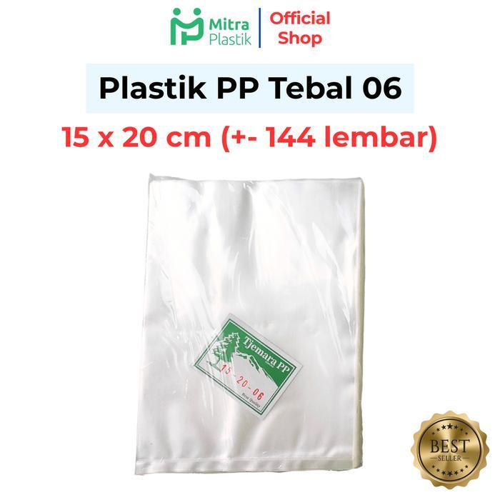 Promo Plastik PP Lebar 15 Tebal 06 15x20 15x25 15x30 Kantong Bening Transparan Snack Beras 1kg - 15x