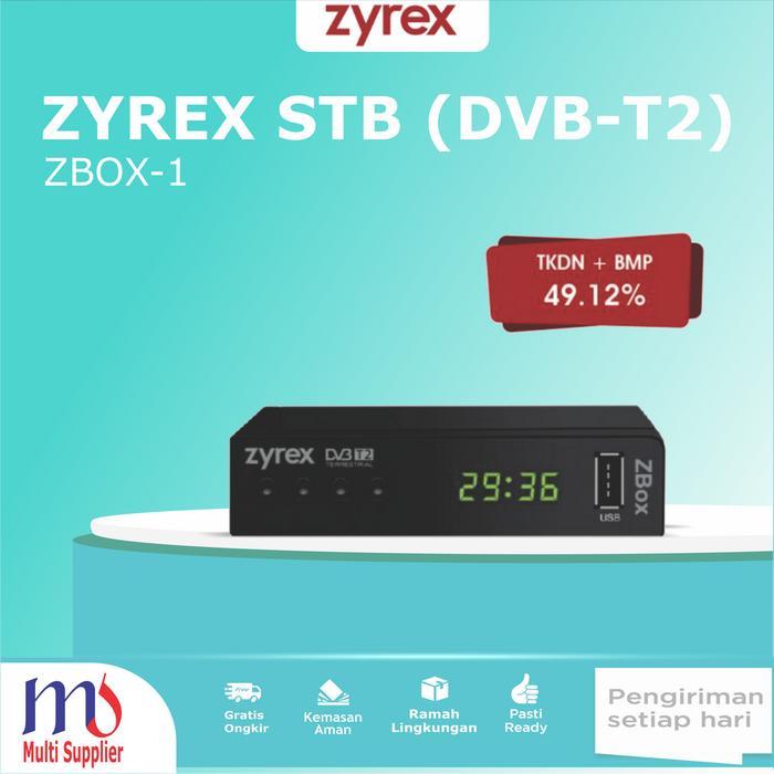 Set Top Box Tv Digital STB Zyrex DVB T2 Resmi kominfo dan SNI