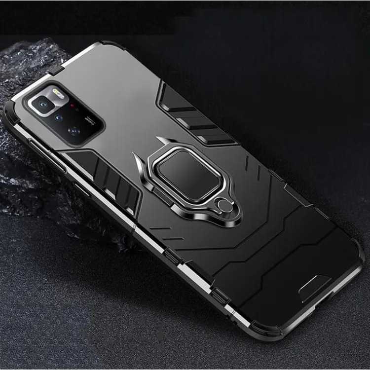 FOR CASE XIAOMI POCO X5 5G / POCO X3 GT RUGGED ARMOR ROBOT STANDING IRING #EZSORIES