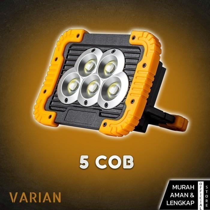 LAMPU MULTIFUNGSI Multifunctional Working Lamp LAMPU CAMPING EMERGENCY - 5COB+Solar Cell