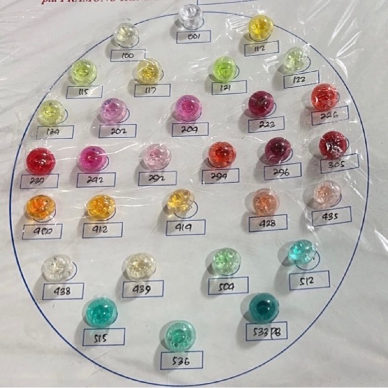 Kancing Jamur Kristal Polaris | 1 Gross (144 pcs) BIsa untuk Kebaya Baju, kerajinan dll