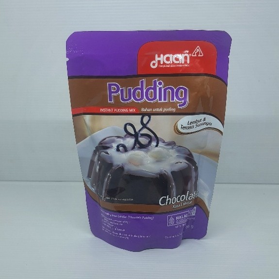 haan puding coklat puding mangga 145gr pouch puding instant