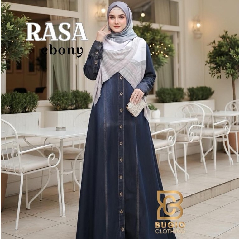 Rasa Denim Bugio | Gamis Denim Casual Daily