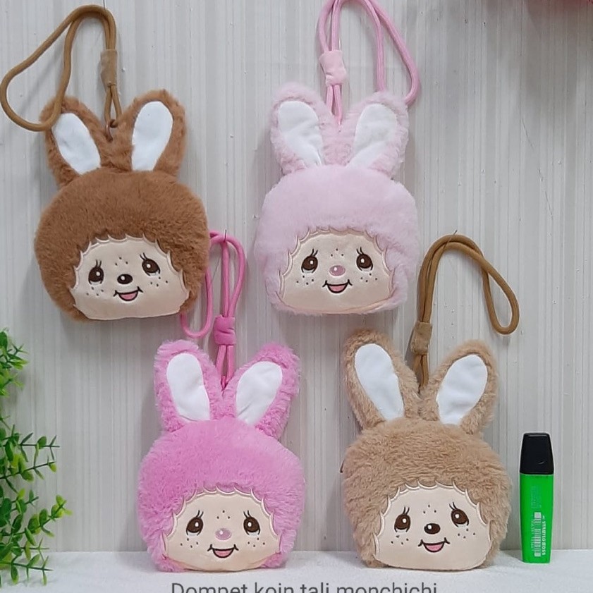 gantungan dompet koin monchichi