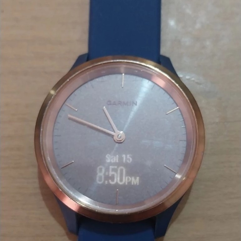 GARMIN Vivomove 3S Second Original Like New Smartwatch 98% Mulus Strap ORI