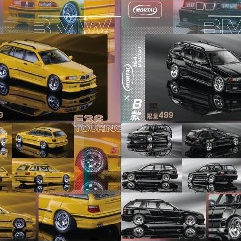 MORTAL 1/64 BMW E36 TOURING LOWSIDE RIDER VERSION LOWRIDER - DIECAST MOBIL MODEL MINIATUR SCALE CAR 