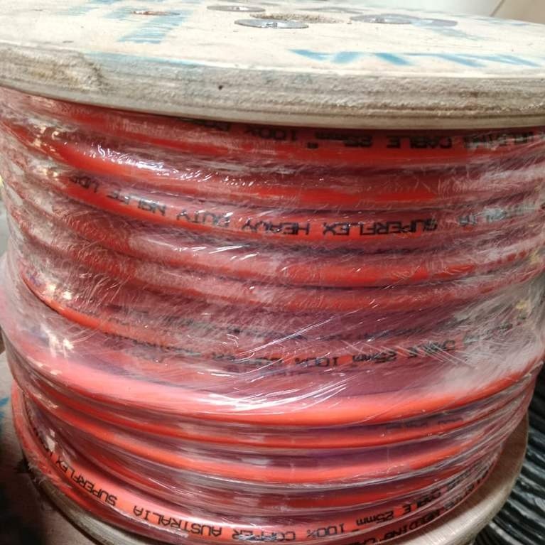 Kabel Las Superflex ORANGE 16mm & 25mm Full Tembaga