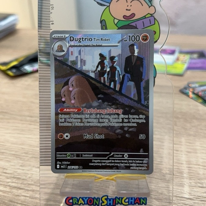 kartu pokemon dugtrio tim roket ar