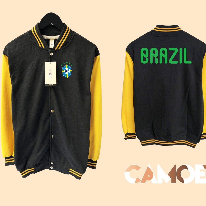 Jaket Baseball Varsity BRAZIL Piala Dunia World Cup 2026