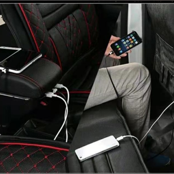 TERSEDIA Armrest Mobil All New Toyota Rush Daihatsu Terios 7 USB Port Charger + LED **