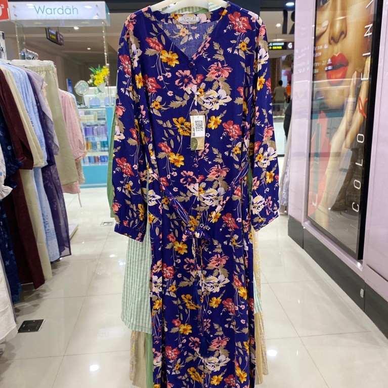 gamis motif expand bahan jatuh ori matahari