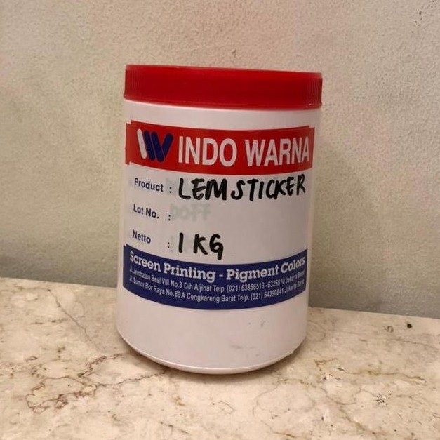 Terbaru Lem Stiker Sablon - 1 Kg