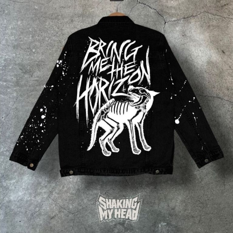 Jaket Jeans Custom Painting BMTH Edition