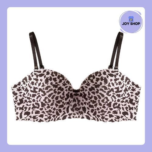 JOYSHOP BR1931 Bra Push Up Bra Nyaman Bra Wanita Tanpa Kawat Motif Macan Lucu
