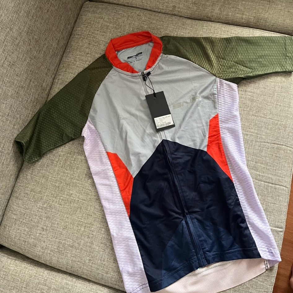 Jersey Sepeda SNP Men Dijon Forest Grey size S