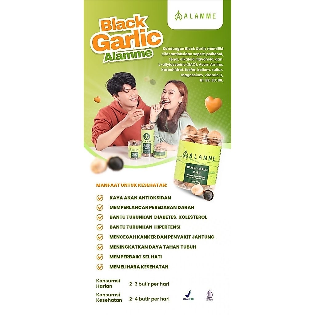 Black Garlic bawang tunggal dari ALAMME 500gr