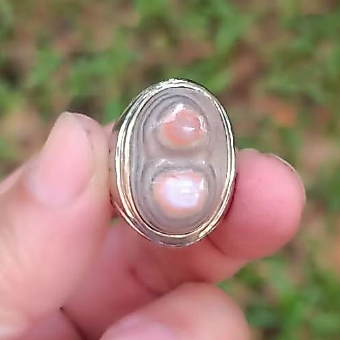 Natural Cincin Sulaiman Angka 8 Ring Alpaka Kode 2600106