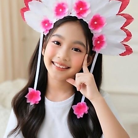[MLA.00] Bando Merah Putih - Bando Karnaval - Bando Bunga  17 Agustus - Bando Anak & Dewasa Terbaru