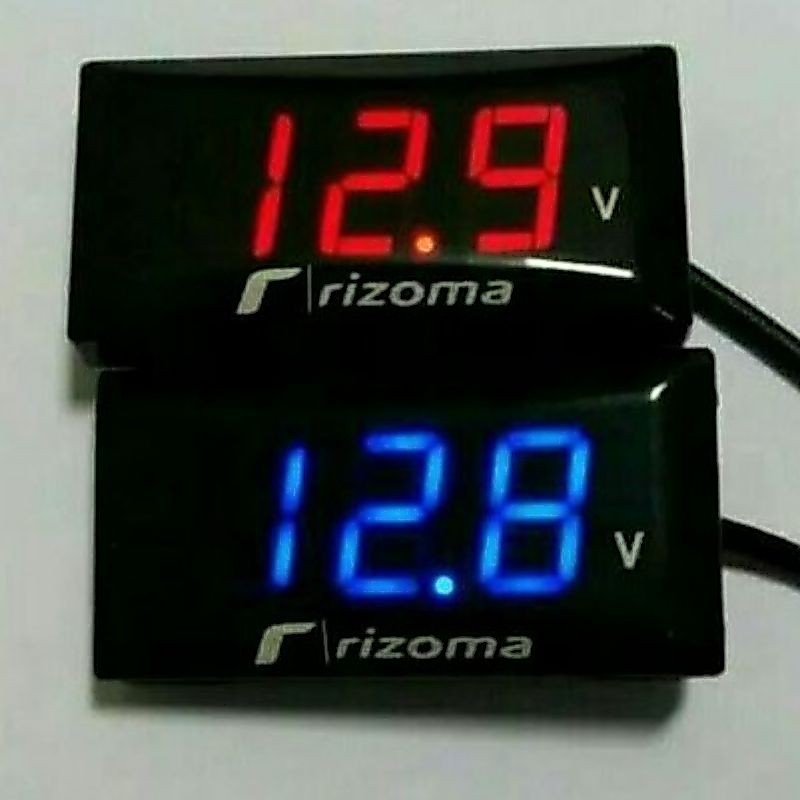 # volt meter rizoma original volt meter water proof volt aki digital amper aki motor mobil volt mete
