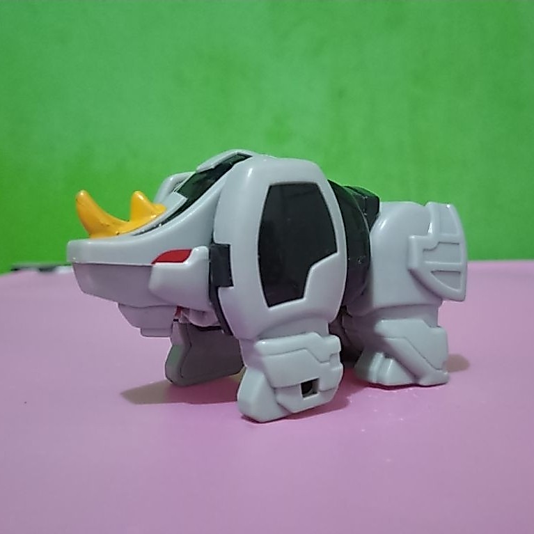 Figure ANIMAL ROBOT MEGAZORD - RHINOX - Part Zord Hokben Murah Retro Vintage Rare Koleksi Mainan Ana