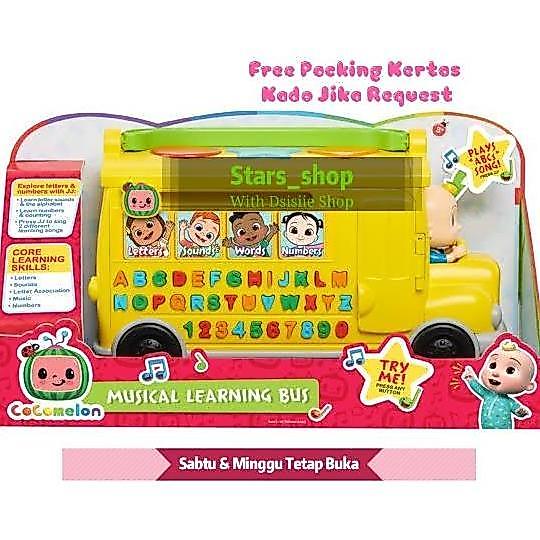 Cocomelon Musical learning Bus Original / Mainan Edukasi Anak